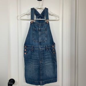 NWOT GAP Girls Denim Overall Skirt